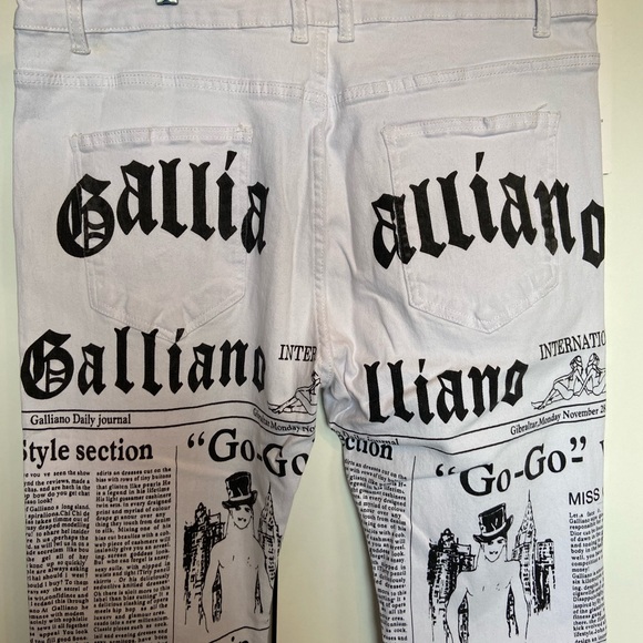 Dant Bulun men’s skinny jeans with newspaper print size 38 with tag - Picture 5 of 9